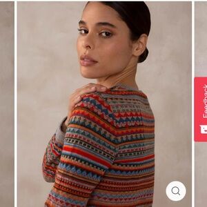 NWT Sol Alpaca Fair Isle Sweater